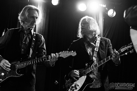 John Driskell Hopkins, Peter Buck, and Lenny Kaye