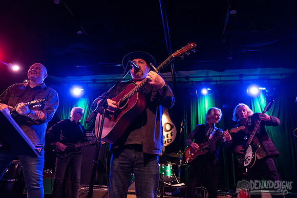 John Driskell Hopkins, Peter Buck, and Lenny Kaye