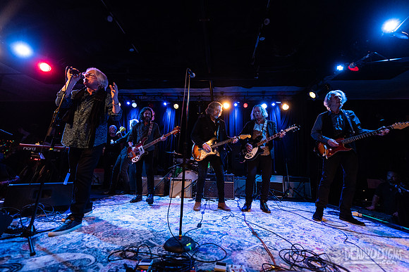 Mike Mills, Peter Buck, Rich Robinson, and Lenny Kaye