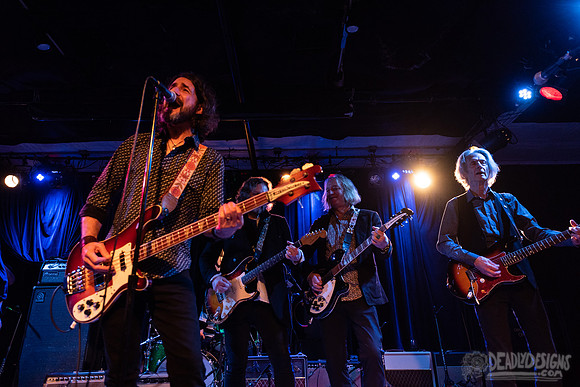 Mike Mills, Peter Buck, Rich Robinson, and Lenny Kaye
