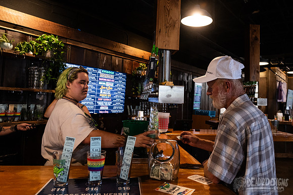 Serving Beer