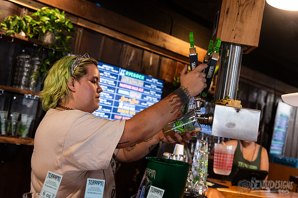 Serving Beer