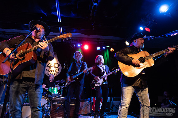 John Driskell Hopkins, Peter Buck, and Lenny Kaye