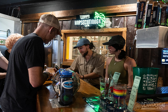 Serving Beer