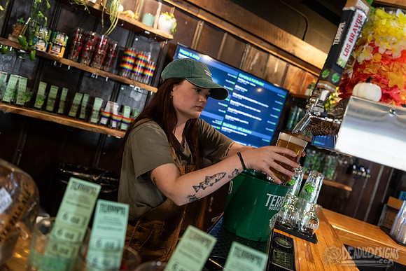 Serving Beer