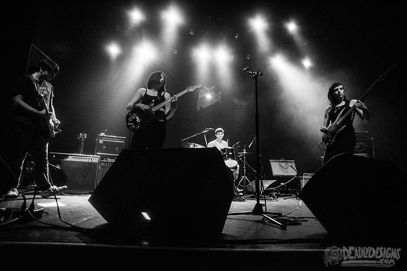 Nihilist Cheerleader performing live at the Georgia Theatre on July 24, 2019, in Athens, Georgia.