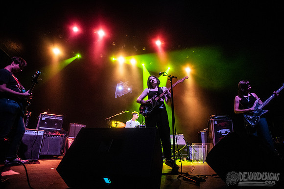 Nihilist Cheerleader performing live at the Georgia Theatre on July 24, 2019, in Athens, Georgia.