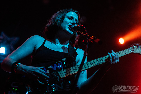 Nihilist Cheerleader performing live at the Georgia Theatre on July 24, 2019, in Athens, Georgia.