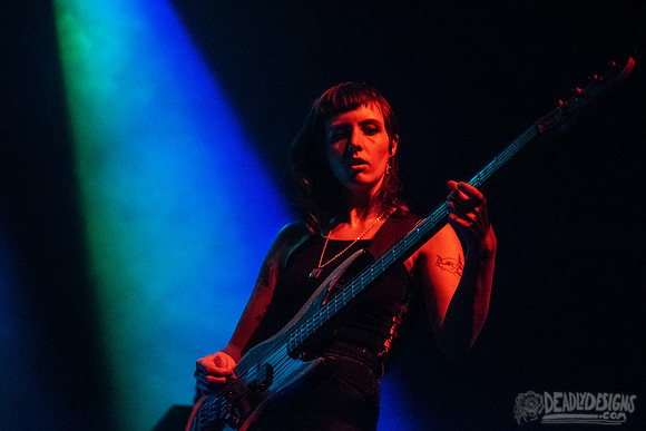 Nihilist Cheerleader performing live at the Georgia Theatre on July 24, 2019, in Athens, Georgia.