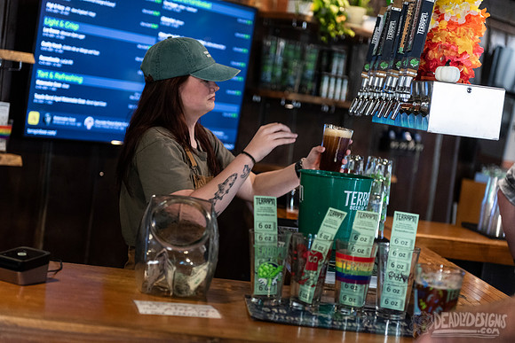 Serving Beer