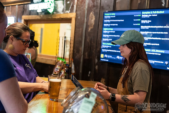 Serving Beer