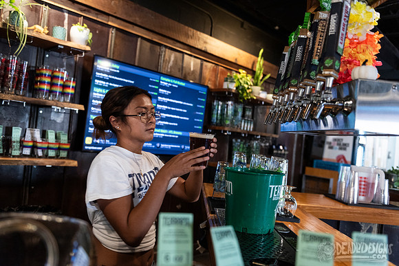 Serving Beer