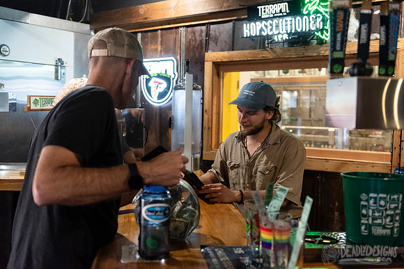 Serving Beer